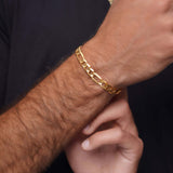 Men's Figaro Gold Bracelet