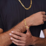 Men's Figaro Gold Bracelet
