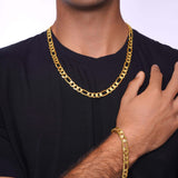 Men's Figaro Yellow Gold Chain