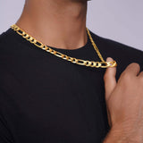 Men's Figaro Yellow Gold Chain
