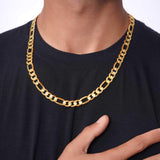 Men's Figaro Yellow Gold Chain