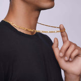 Men's Figaro Yellow Gold Chain
