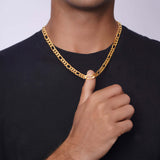 Men's Figaro Yellow Gold Chain