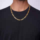 Men's Figaro Yellow Gold Chain