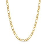 Elegant Figaro Gold Chain crafted in durable yellow gold, perfect for women seeking timeless style.