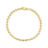 Moon Cut Gold Bead Bracelet