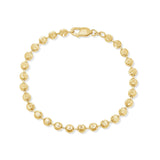 Moon Cut Gold Bead Bracelet