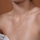 Moon Cut Gold Bead Chain