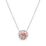 Bezel Morganite Necklace