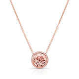 Bezel Morganite Necklace