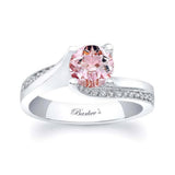 Round Cut Morganite Ring