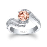 Swirl Morganite Engagement Ring
