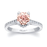Channel Set Morganite Ring
