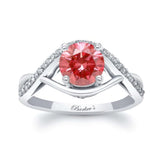 Lab Grown Pink Diamond Criss Cross Ring