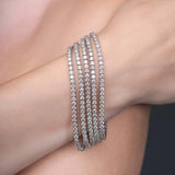 25 Carat 5 Row Diamond Tennis Bracelet