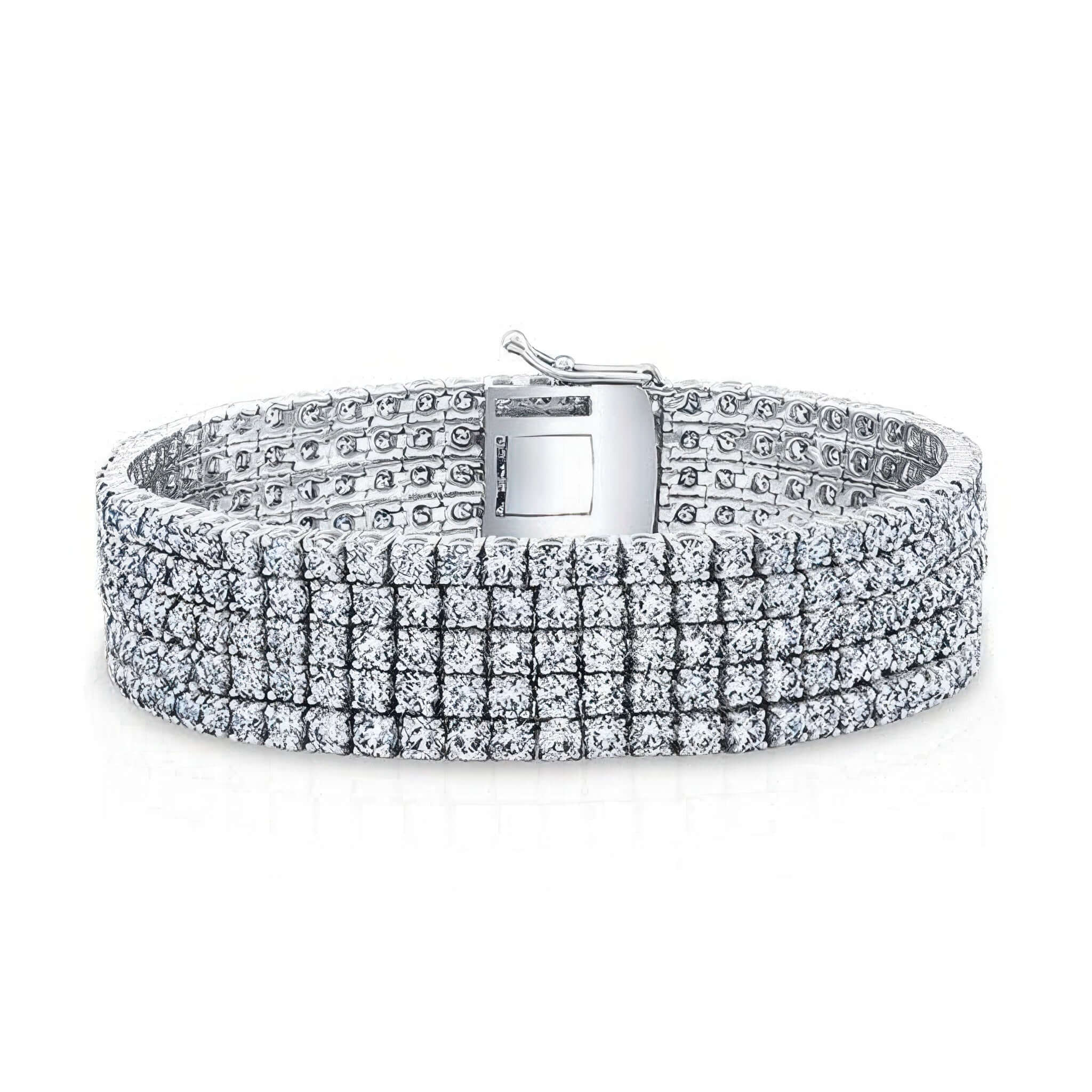 25 Carat Row Diamond Tennis Bracelet – Barkev's