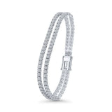 10 Carat 2 Row Diamond Tennis Bracelet