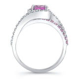 1 Carat Pink Sapphire Ring