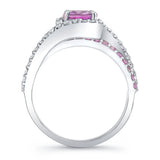 1 Carat Pink Sapphire Ring
