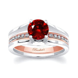 Interlock Lab Ruby And Diamond Bridal Set