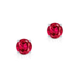 Simple 1.00ct. Ruby Studs