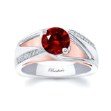 Pave Ruby And Diamond Ring