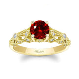 Vintage Ruby And Diamond Ring