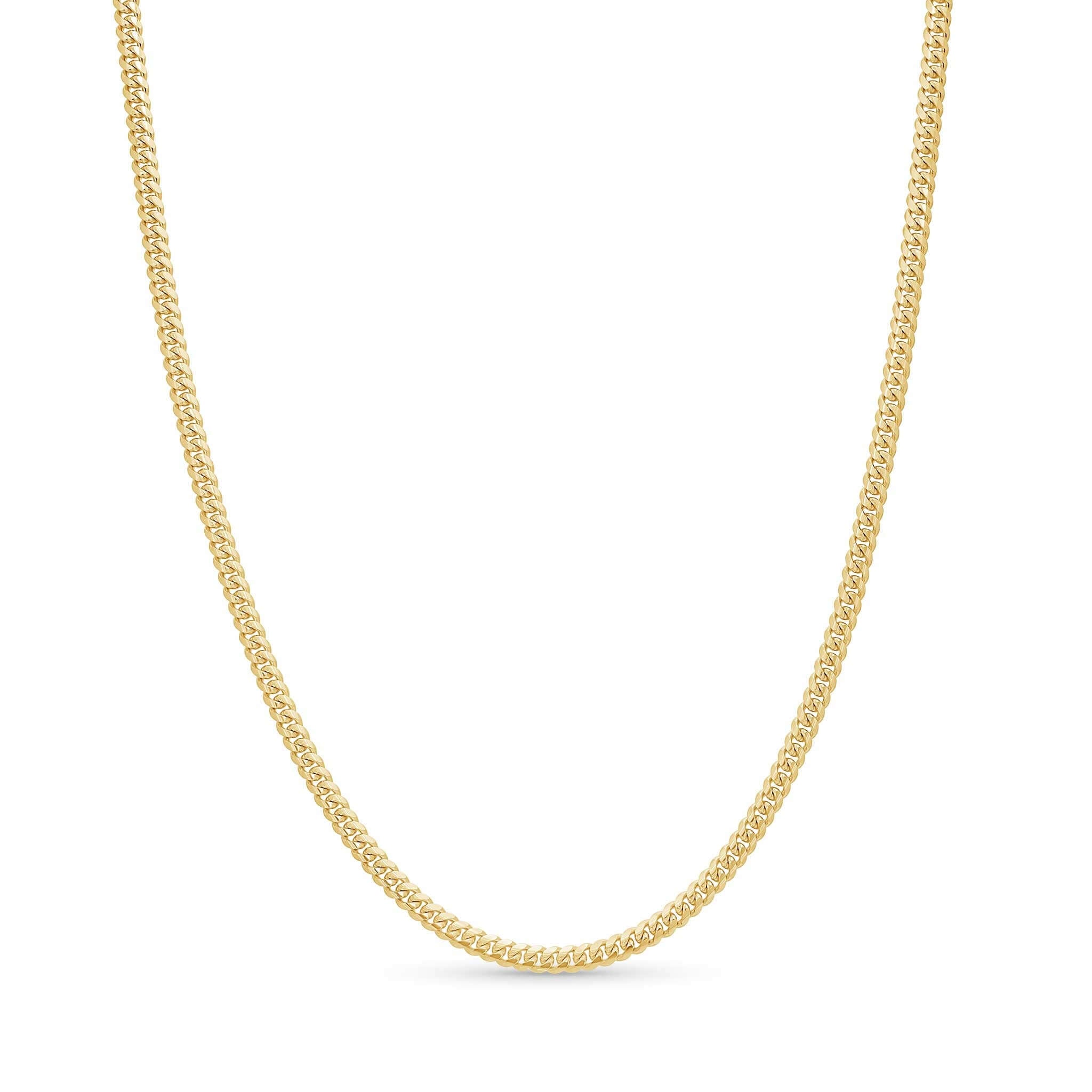 Men's Vermeil Miami Cuban Chain made with high-quality 18k gold vermeil showcasing timeless elegance.