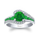 Unique Tsavorite Engagement Ring