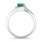 Unique Tsavorite Engagement Ring