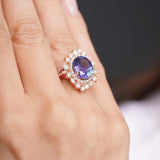 5 Carat Oval Tanzanite Ring
