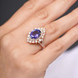 5 Carat Oval Tanzanite Ring