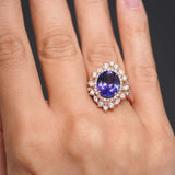 5 Carat Oval Tanzanite Ring