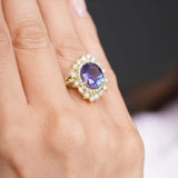 5 Carat Oval Tanzanite Ring