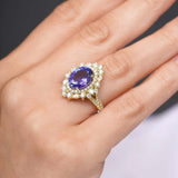 5 Carat Oval Tanzanite Ring