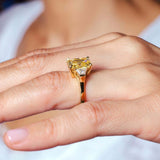 5 Carat Yellow Diamond Ring