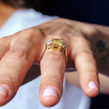 5 Carat Yellow Diamond Ring