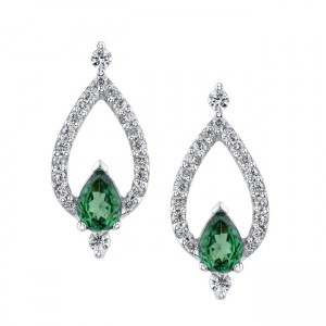 Diamond drop earrings are a classic way to show your love.