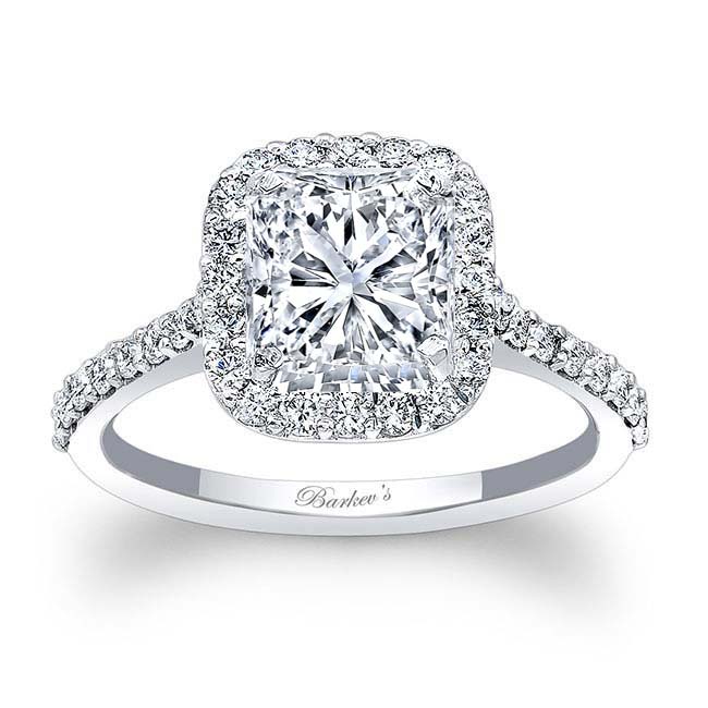 Barkev's Radiant Cut Diamond Halo Ring