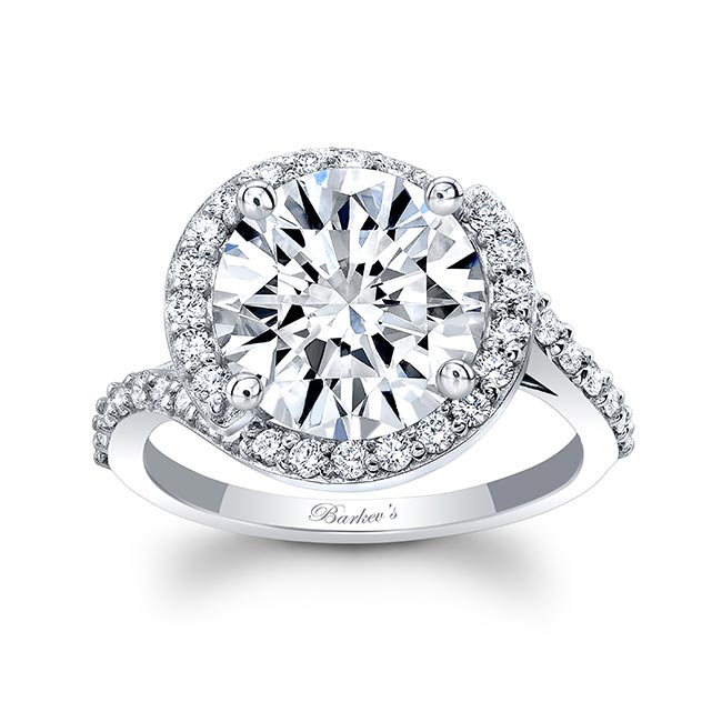 Barkev's 3 Carat Cushion Cut Lab Diamond Ring