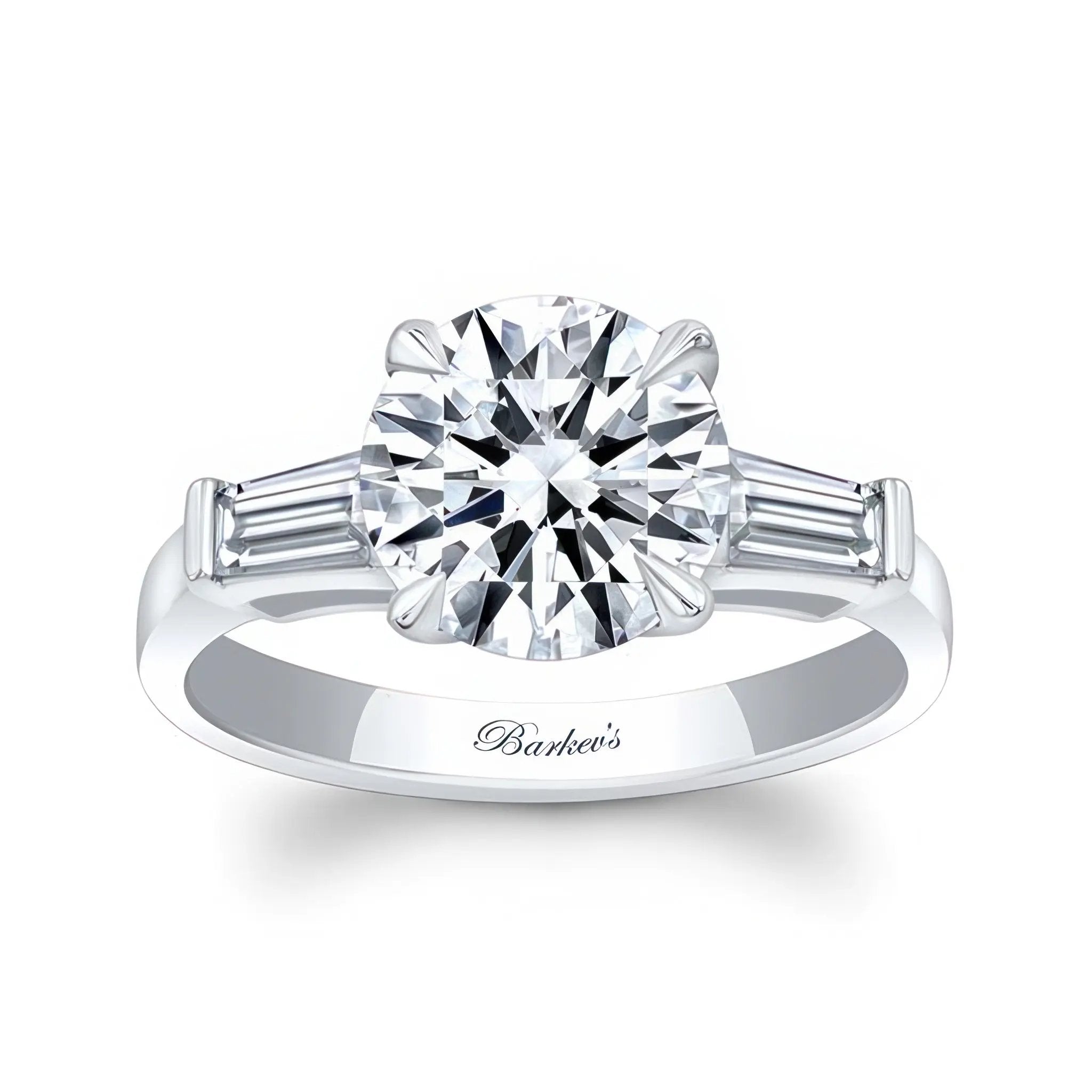 Barkev's 3 Stone Diamond Ring 4880L
