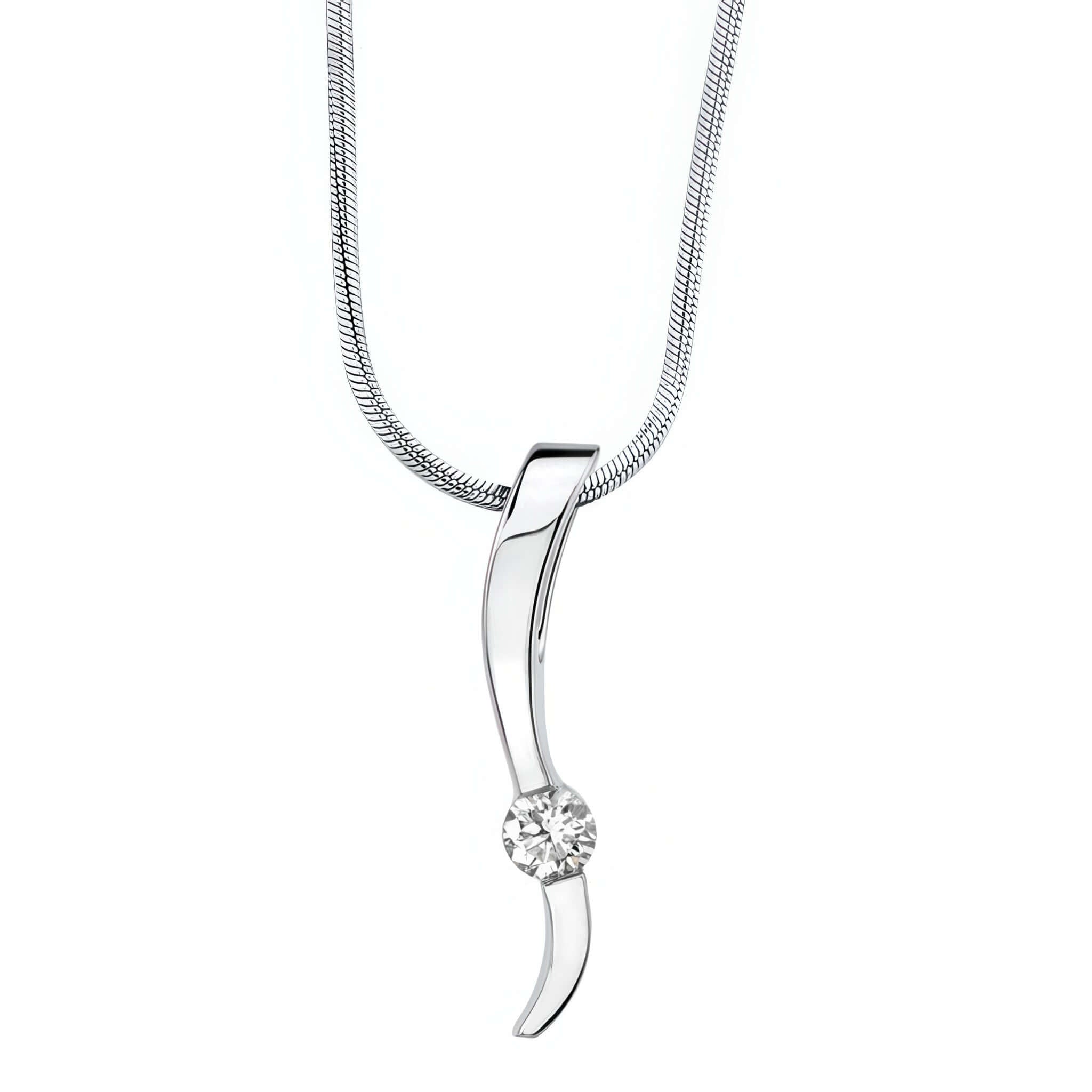 White Gold Diamond Necklace 5190N SKU: 5190N