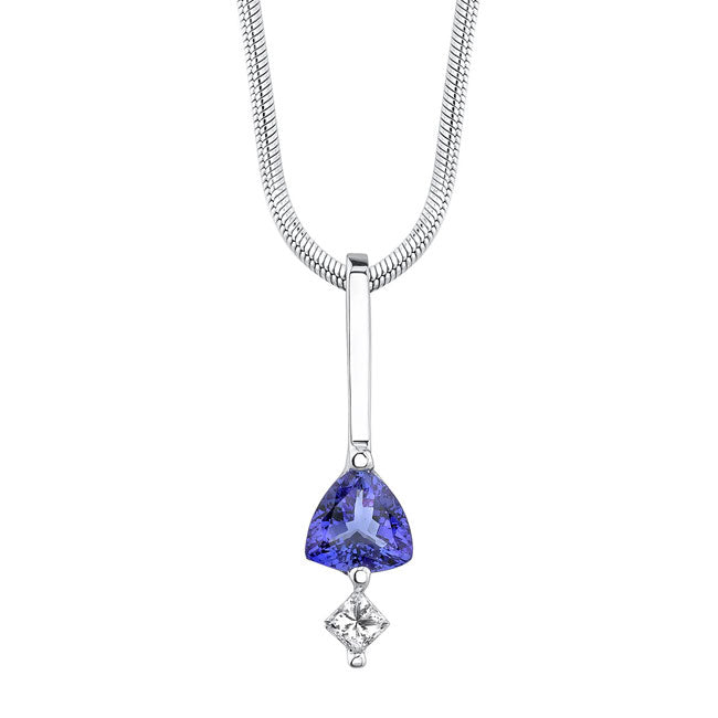 Barkev's Trillion Cut Tanzanite Necklace 6757N2
