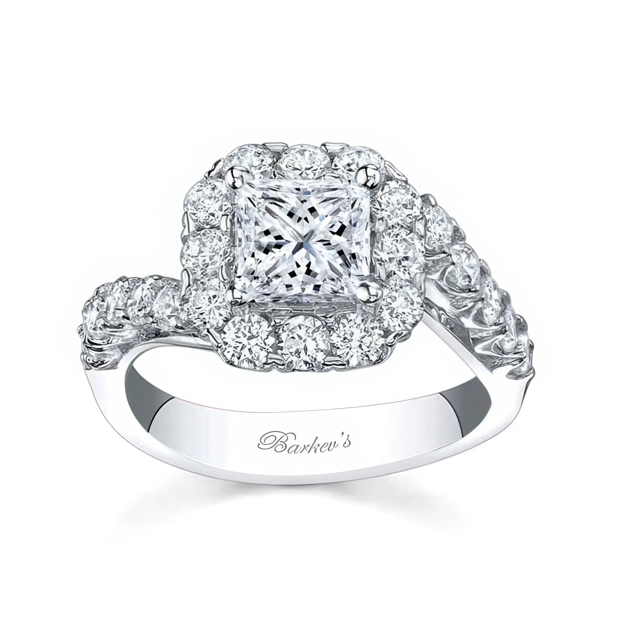 Halo Princess Cut Ring SKU: 7790L