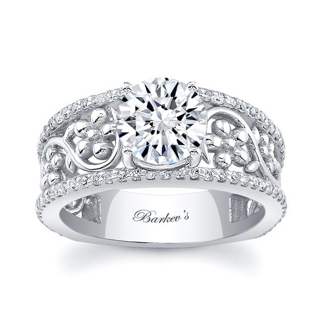 Barkev's Vintage Floral 2 Carat Engagement Ring 7894l2ct