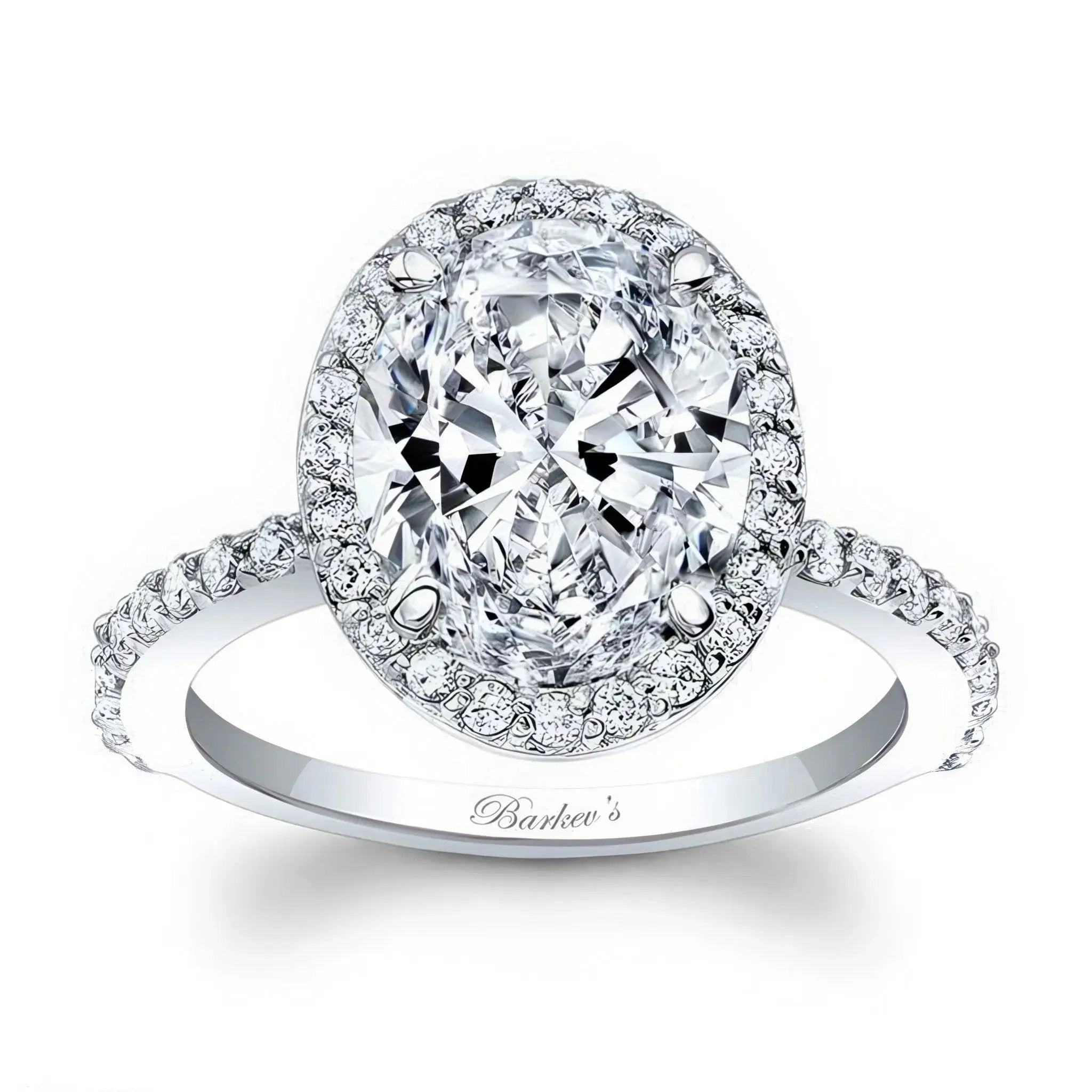 Barkev's 3.5 Carat Oval Diamond Ring 7905L