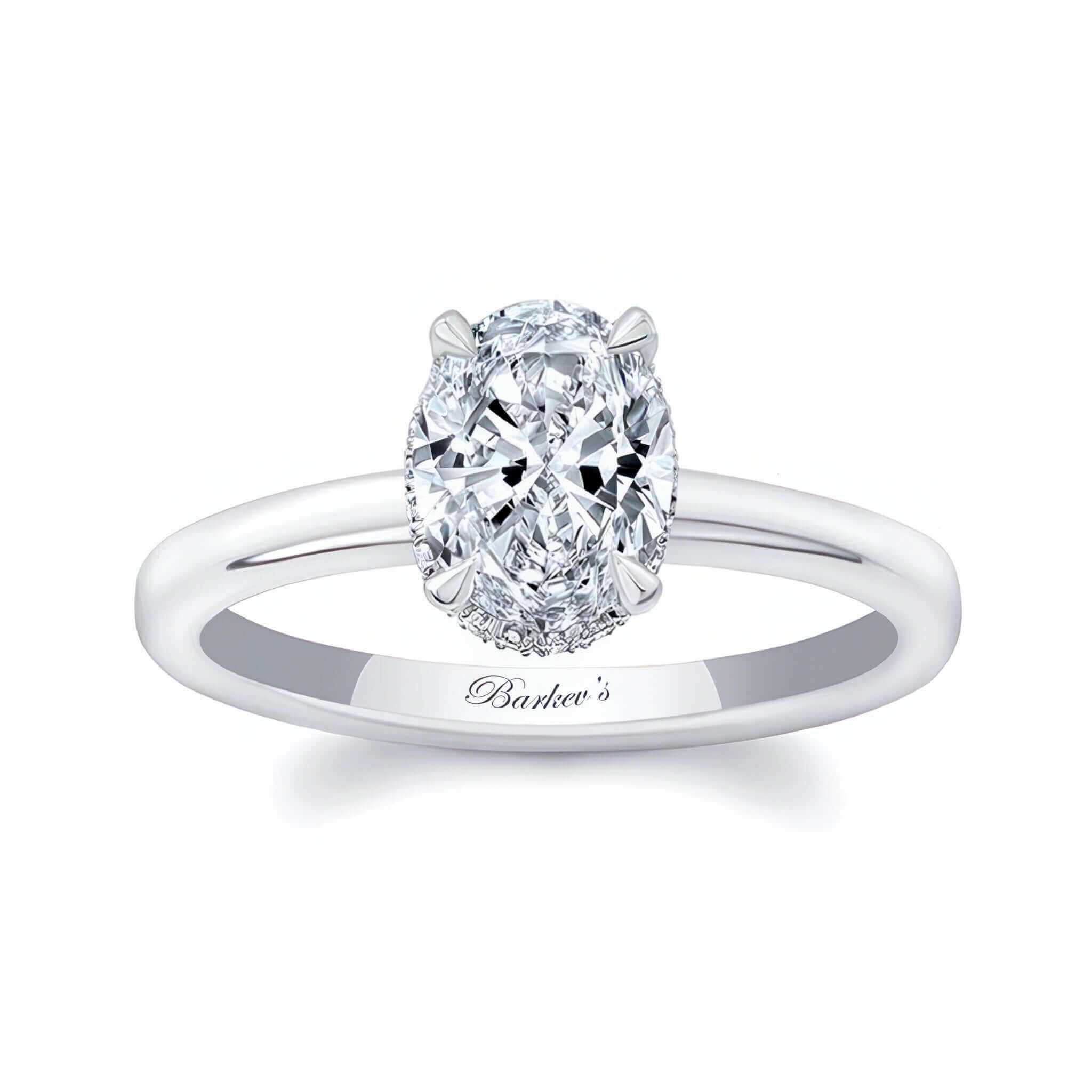 Barkev's Oval Diamond Engagement Ring 8253L