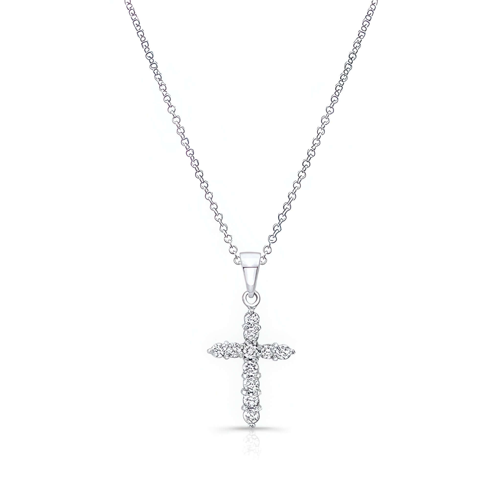 Barkev's Diamond Cross Necklace 8275N