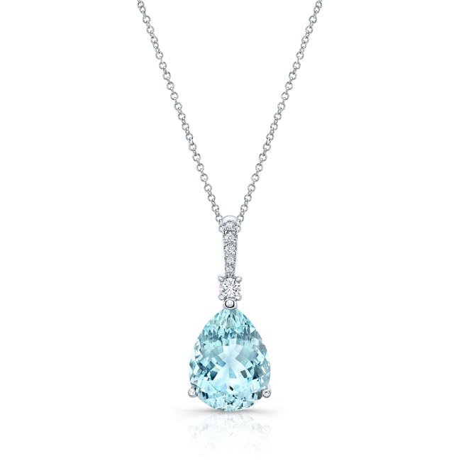 Barkev's Aquamarine and Diamond Necklace AQ-8172N