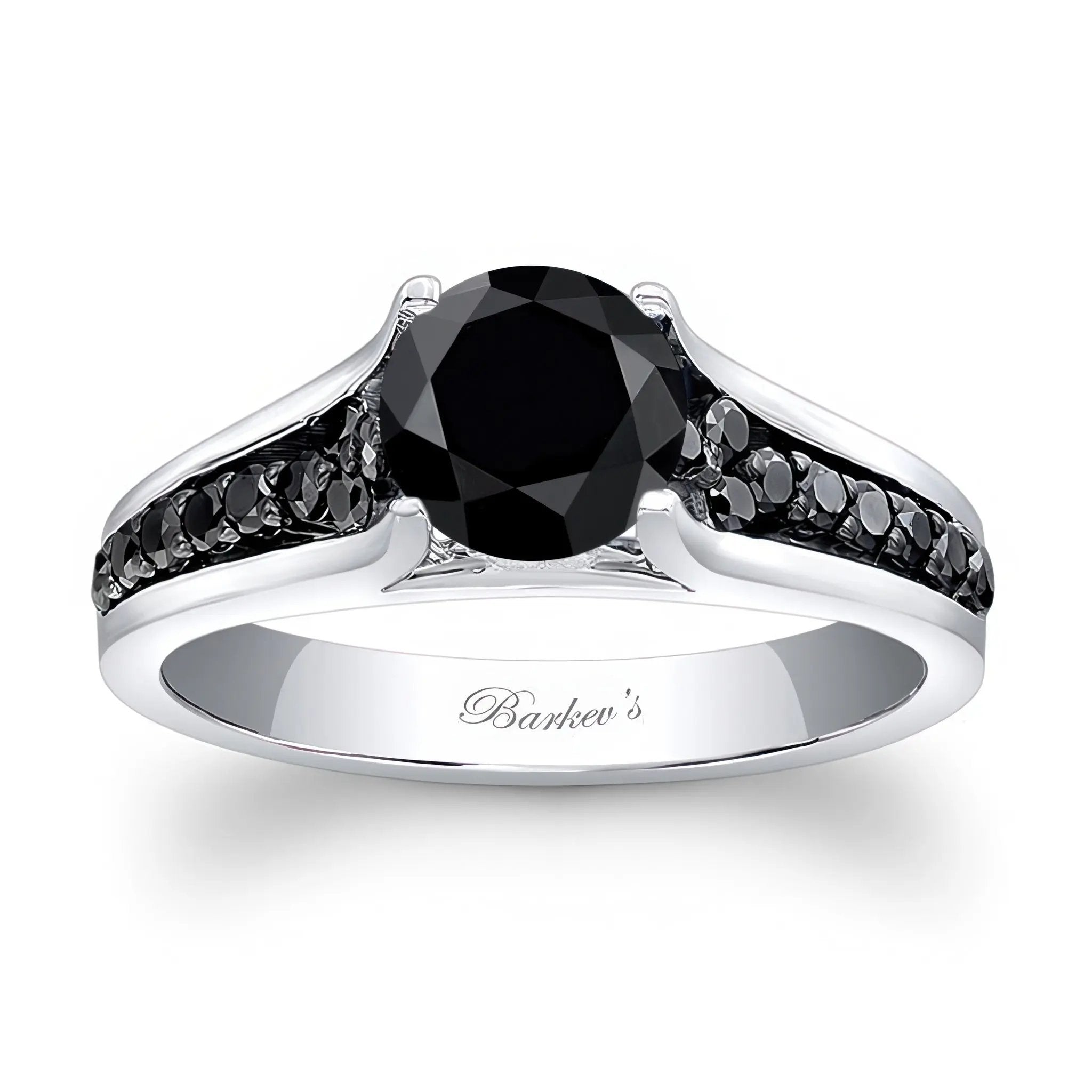 Cathedral Black Diamond Ring SKU: BC-7698LBK